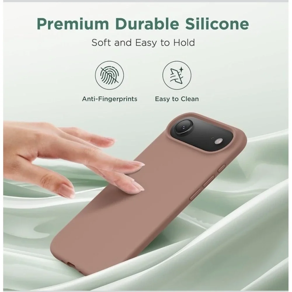 iPhone AIR Case - Silicone Ultra Slim Shockproof - Light Brown - Cell Phone Case